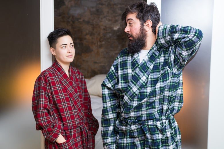 L.L.Bean Scotch Plaid Flannel Robe